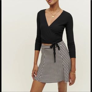 PRIMA CLASSE luxury vintage Pleated Silky Checkered Mini Skirt 😍